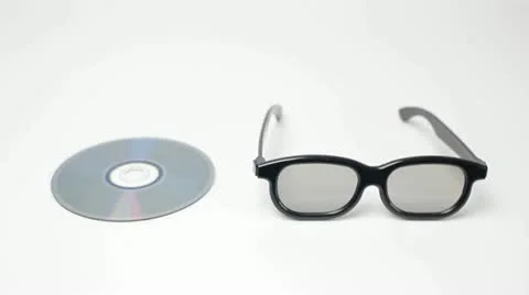 Cd and eyeglass Video stock 10899914