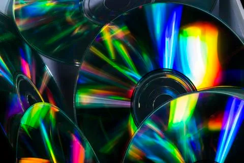 Cd and their reflex Stock Photos