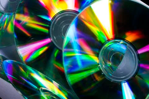 Cd and their reflex Stock Photos