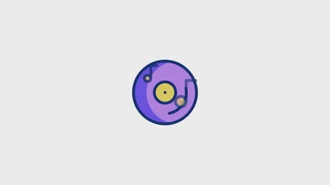 Cd Animated Icon Stock Footage 320226149