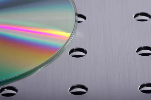Cd basic on silver design Stock-Fotos
