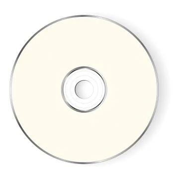Cd blu ray disc on a white background イラスト素材