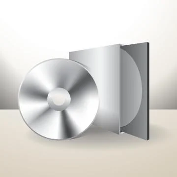 Cd Box With Disc イラスト素材