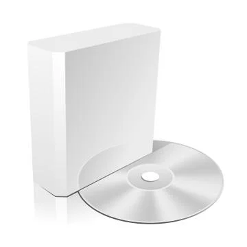 Cd box template Stock Illustration
