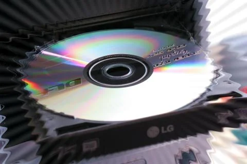 CD in a CD-rom Stock Photos