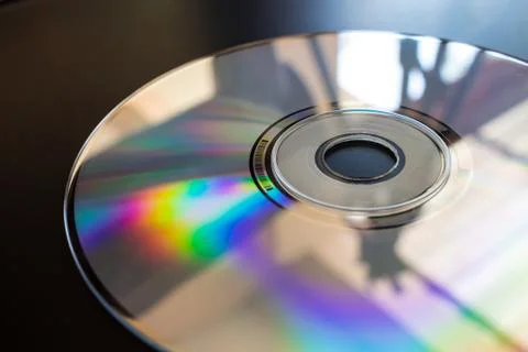 Cd closeup ray reflect Stock Photos