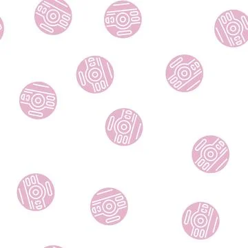 Cd compact disc glyph seamless pattern Stockillustratie