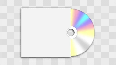 CD Compact Disc Mockup Video stock 232598298