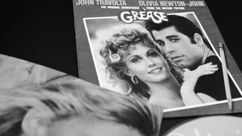 Cd cover of the British singer and actress OLIVIA NEWTON JOHN Stock Footage 205046937