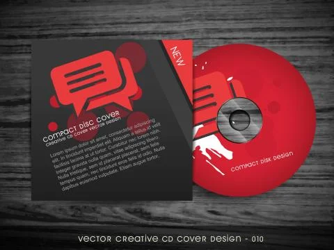 Cd cover design Stock Illustration