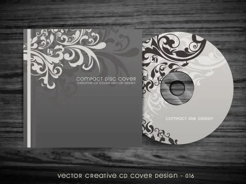 Cd cover design Stock-Illustration