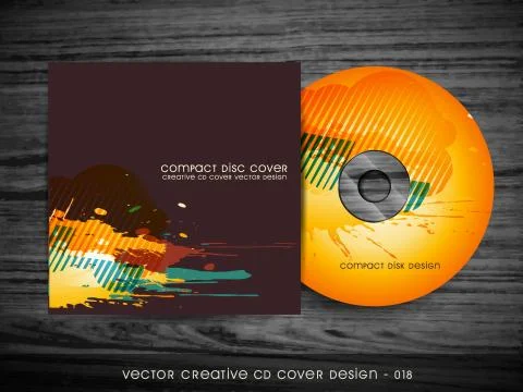 Cd cover design Stock Illustration