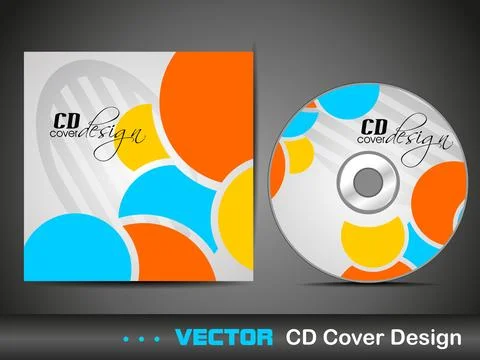 CD Cover design. Illustrazione stock