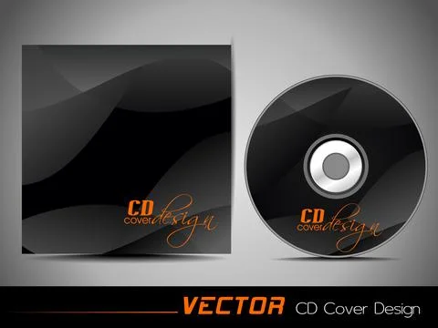 CD Cover design. Stock Illustration