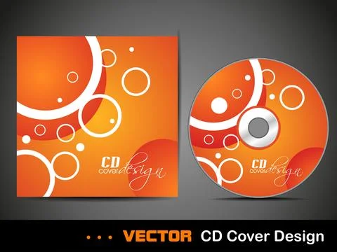 CD Cover design. Stock Illustration