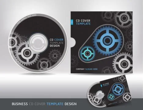 Cd cover design template. Abstract background Vector illustration. Stock Illustration