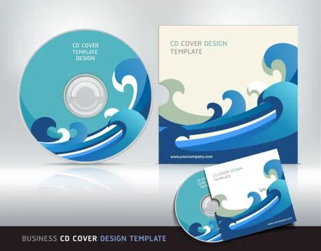 Cd cover design template. Abstract background Vector illustration. Stock Illustration