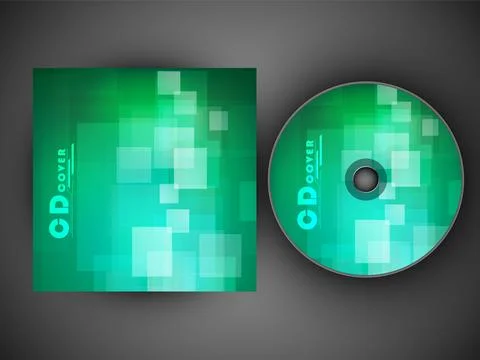 CD Cover design template. EPS 10. Stock Illustration