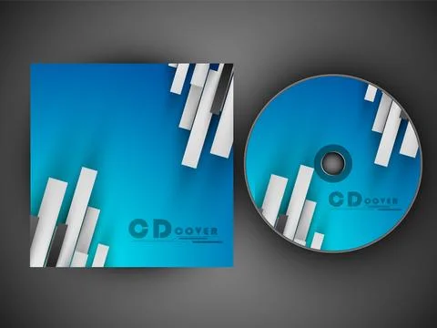 CD Cover design template. EPS 10. Illustrazione stock