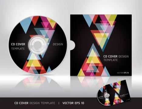 Cd cover design template.Vector illustration Stock Illustration