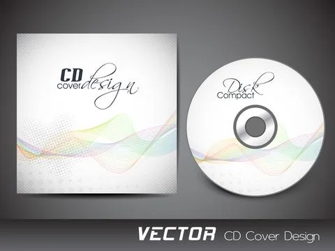 CD Cover design for your business. EPS 10. Stock Illustration