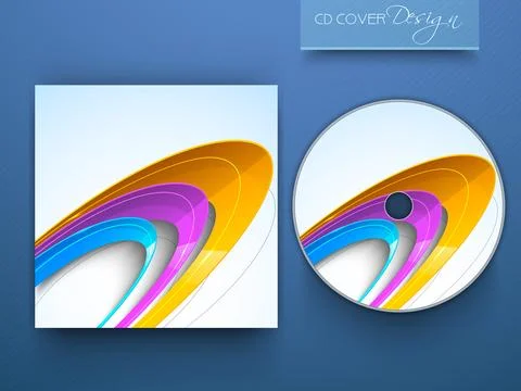 CD Cover design for your business. EPS 10. Stock Illustration