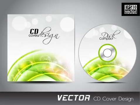 CD Cover design for your business. EPS 10. Stock Illustration