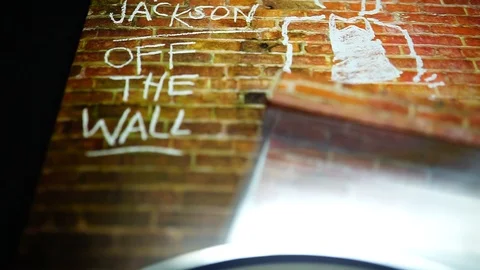 CD covers of Michael Jackson's first solo album, OFF THE WALL Stock Footage 107220852