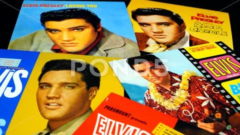 Photograph: Cd covers of Paramount films by Elvis Presley