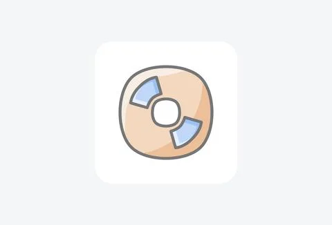 Cd device  fully editable vector icon Stock Illustration