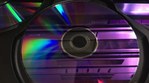 CD Disc Carousel Switching Stockbeeldmateriaal 79226615