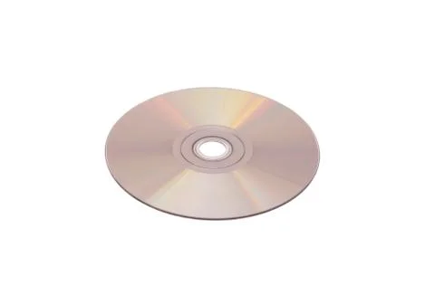 Cd disc on white background, isolated 스톡 사진