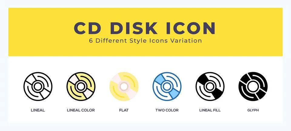 Cd disk icon vector for web. and mobile app イラスト素材