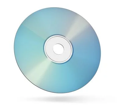 CD disk isolated on white background Stock Illustration