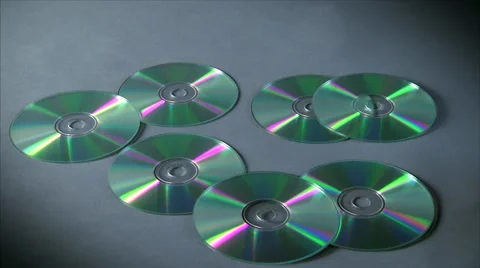 Cd disks Stock Footage 39490616