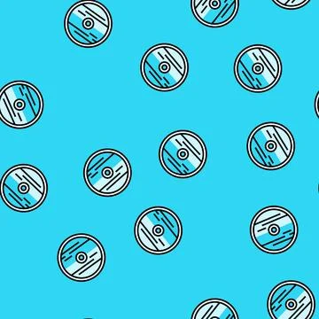 Cd download file vector seamless pattern Stock Illustration