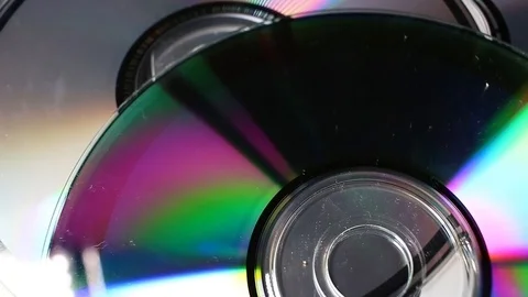 Cd dvd blue ray rotating pattern macro texture background backdrop footage video Video stock 91381397