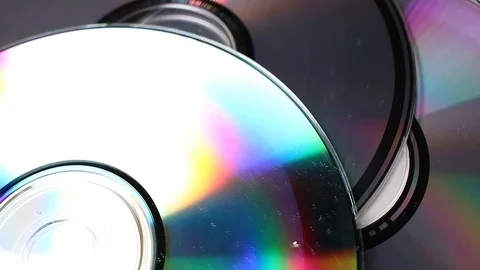 Cd dvd blue ray rotating pattern macro texture background backdrop footage video Video stock 91381431