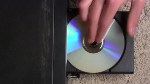 CD DVD Disc Eject Stock Footage 4886290