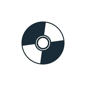 CD, DVD Icon Design Template Elements Ilustração Stock