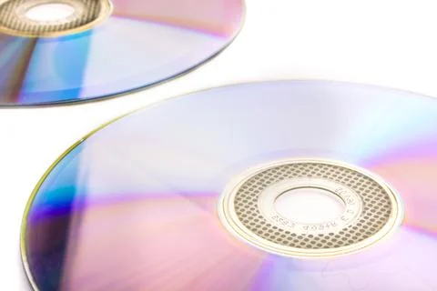 Cd dvd isolated on white Stock Photos