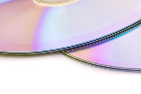 Cd dvd isolated on white Stock Photos