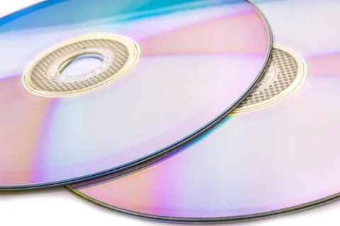 Cd dvd isolated on white Stock Photos