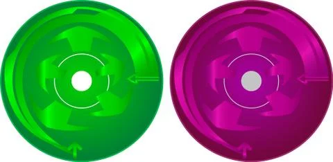 Cd - dvd label design template Stock Illustration