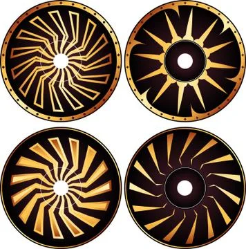 Cd - dvd label design template Stock Illustration