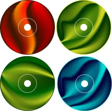 Cd - Dvd Label Design Template Stock Illustration