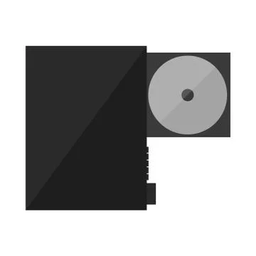 CD DVD Player 库存插图