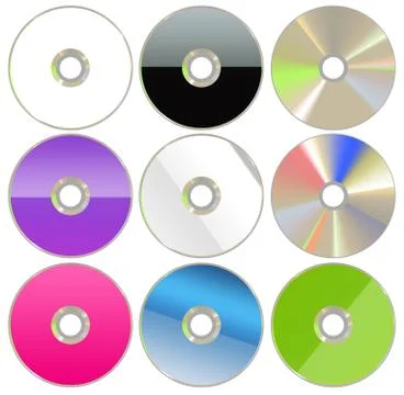 Cd / dvd set Stock Illustration
