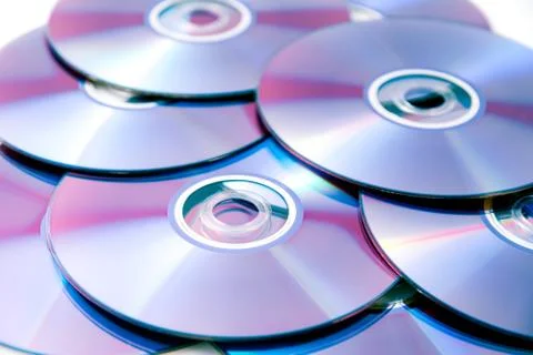 CD, DVD stack 写真素材