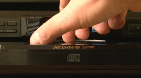 CD Ejected From Player Stock Footage 38650102
